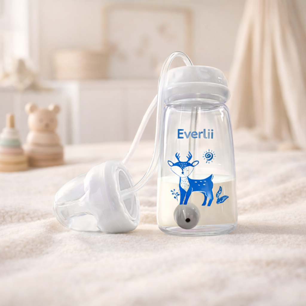 בקבוק האכלה חכם המדמה הנקה טבעית