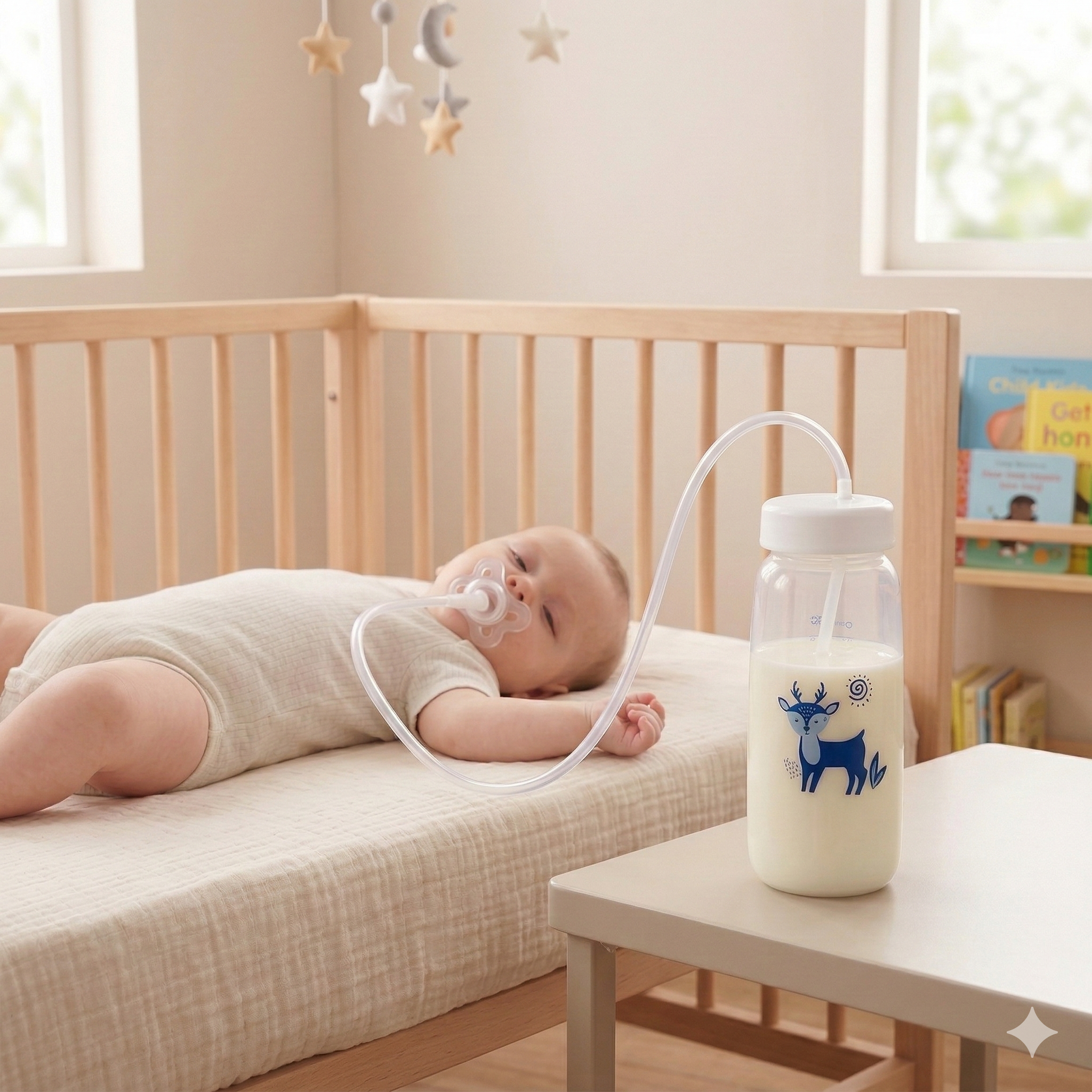 בקבוק האכלה חכם המדמה הנקה טבעית